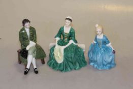 Three Royal Doulton Williamsburg figures, Lady,