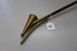 Brass mounted long arm candle snuffer