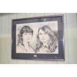 Cavan Corrigan, Portrait of Two Young Ladies, signed and dated 1982,
