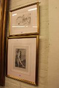 After Sir William Orpen, Sowing the Seed and After Bathing, two photogravures,