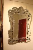 Modern frameless mirror in Venetian style
