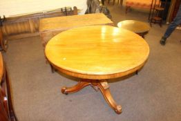 Victorian mahogany circular breakfast table,