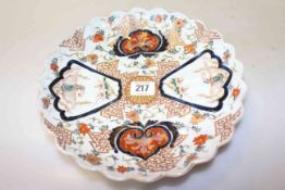 Japanese Imari scalloped dish,