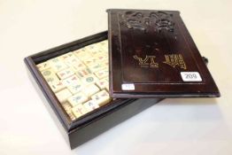 Chinese bone mah-jong set