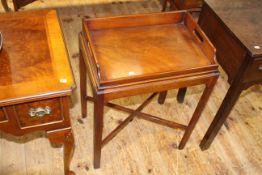 Georgian style mahogany butlers tray and stand