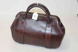 Leather Gladstone bag