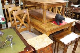 Barker & Stonehouse Flagstone rectangular extending dining table and six chairs