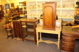 Victorian pine tiled back washstand,