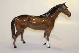 Large Beswick brown racehorse