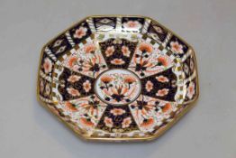 Royal Crown Derby octagonal Imari bowl