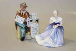 Two Royal Doulton figures: Stop Press and Happy Anniversary (2)