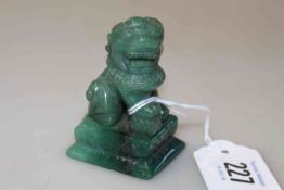 Chinese carving of a Fu dog