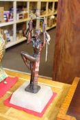 Art Deco lady figure sculpture/lamp