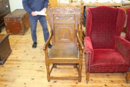 19th Century carved oak Wainscot chair