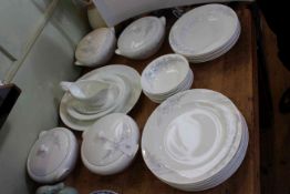 Wedgwood Ice Flower dinner service including four tureens (Twenty Eight pieces in little if at all