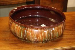 Linthorpe Pottery Ch. Dresser bowl, streak glaze, shape no.
