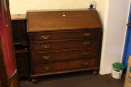 Oak four drawer bureau