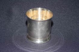 Georgian silver beaker,