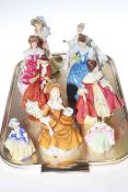 Collection of nine Royal Doulton figures