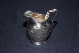 George III silver cream jug, London 1797,