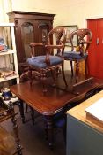 Victorian style mahogany glazed bookcase,