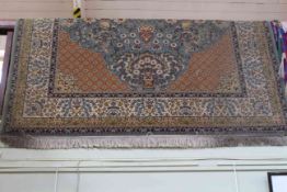 Blue ground Turkish carpet 3.00 by 2.