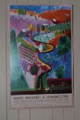 David Hockney exhibition poster,