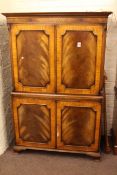 Rackstraw mahogany four door cocktail cabinet