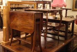 Edwardian inlaid mahogany Sutherland table, occasional table, coffee table, dressing table mirror,