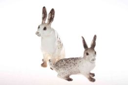 Two Winstanley models of hares,