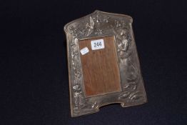 Edwardian silver photograph frame, Charles S.