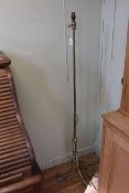 Early 20th Century brass standard lamp,