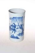 Chinese blue and white brush pot