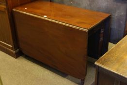 Victorian mahogany drop leaf table on turned legs