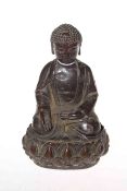 Chinese Sino-Tibetan bronze buddha of Siddhatta Gotama