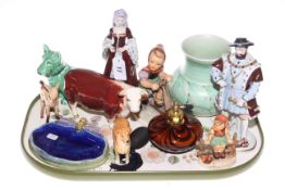 Royal Doulton Coal Tar soap dish, Sylvac dog, Hummel figures,