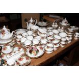 Large collection of Royal Albert Old Country Roses tea and dinnerware (over 180 pieces)