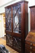 Large 19th Century rosewood astragal glazed four door cabinet approximately 160cm,