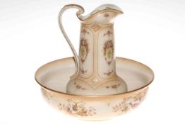 Crown Devon toilet jug and bowl