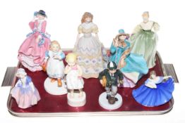 Seven Royal Doulton figures,