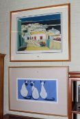 Two framed limited edition prints,