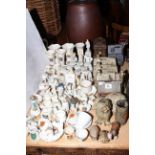 Collection of crested ware, Tremar money boxes,