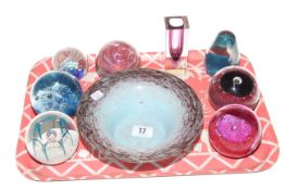 Collection of Caithness and other paperweights,