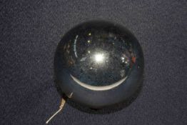 Silvered finish witches ball
