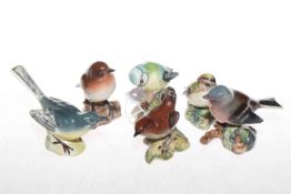 Six Beswick bird models