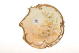 Royal Worcester gilded plate