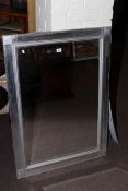 As new rectangular bevelled wall mirror,