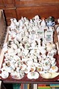 Large collection of crested china including some WH Goss pieces