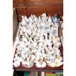 Large collection of crested china including some WH Goss pieces