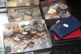 Collection of coins and tokens